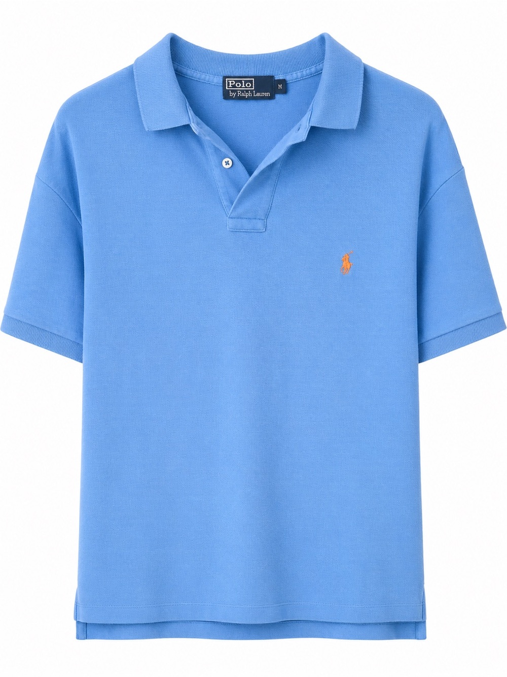 Polo by Ralph Lauren Light Blue Short Sleeve Polo with Orange Pony
